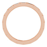 14K Rose 1/3 CTW Natural Diamond Eternity Band Size 7